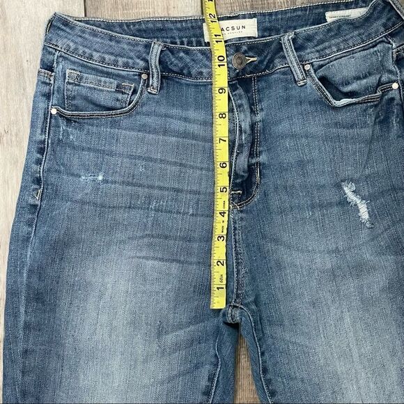 Pacsun Women’s Skinny Straight Capri Distressed Jeans Size 28 - Picture 7 of 11